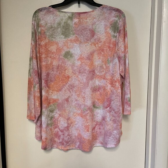 Ruby Road Woman 3/4 length sleeve top, size 1X - Picture 3 of 3